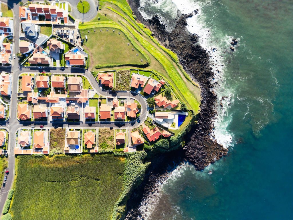 coastal-village-aerial-homes-ocean-view-sao-miguel-azores-portugal