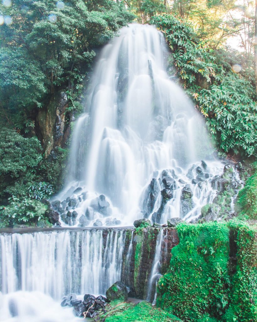 ribeira-dos-caldeiroes-multi-tier-waterfall-forest-nature-azores-portugal