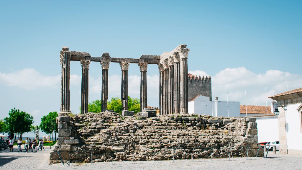 roman-temple-evora-diana-ruins-alentejo-portugal