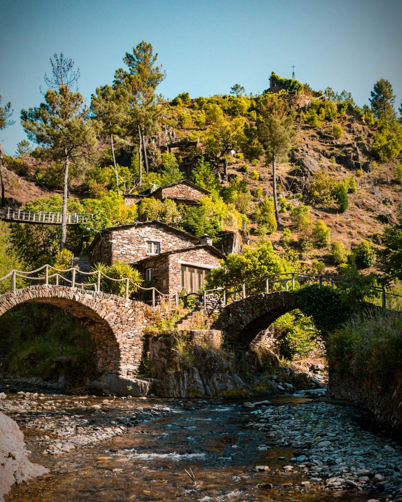schist-village-with-bridge-and-stream-piodao-portugal